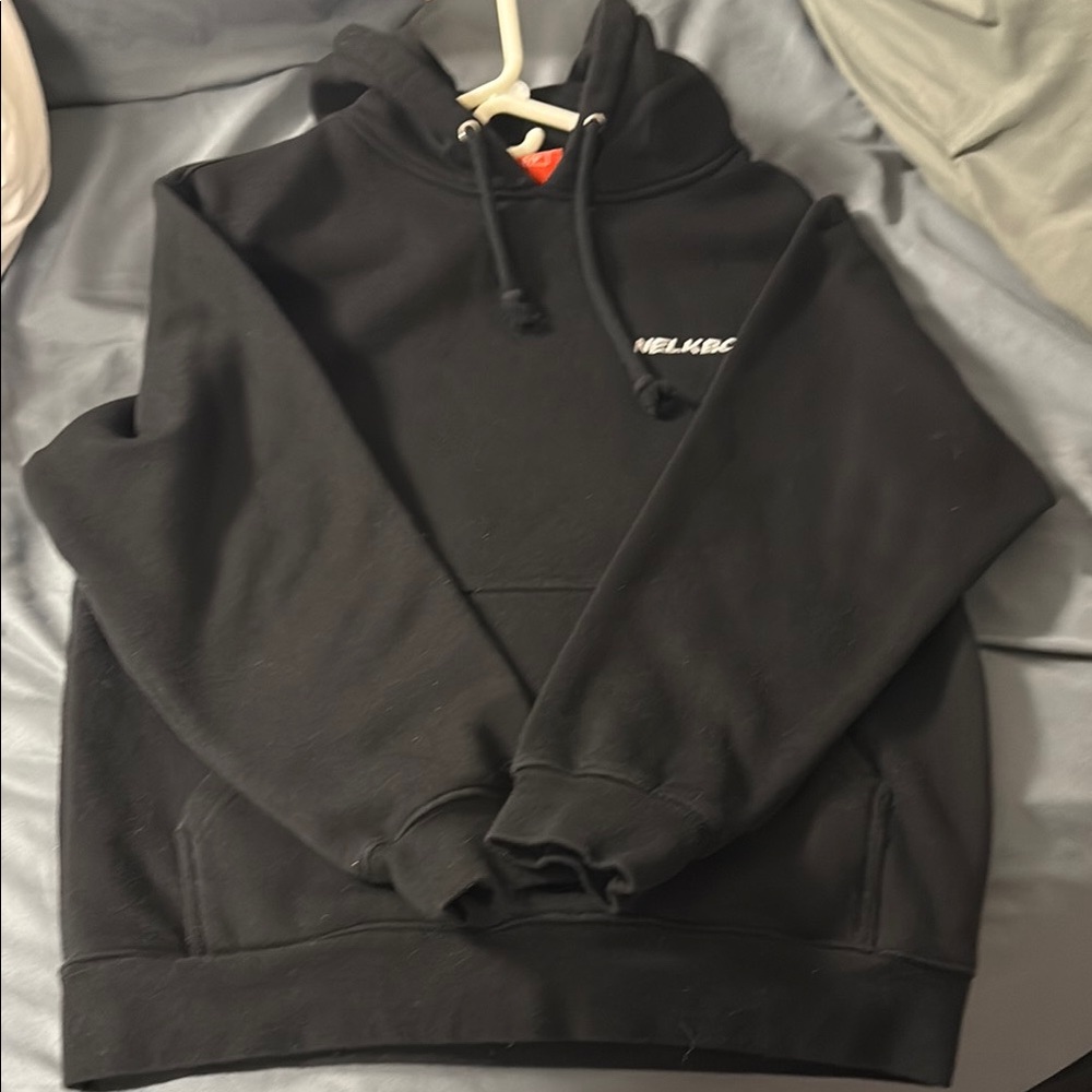 Black Hoodie with White Logo